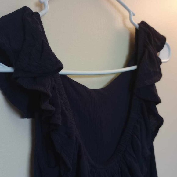 Aeropostale Bohemian Embroidered Ruffled swing babydoll dress size xs - Picture 6 of 6